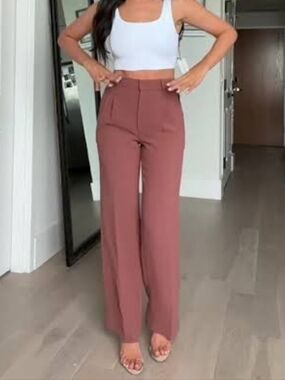 Aritzia Wilfred The Effortless Pant Mocha Sorbet SZ6
